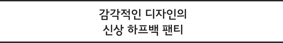 팬티 설명