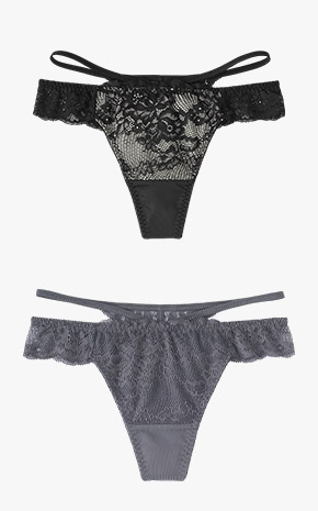 Cross Code Lace T팬티