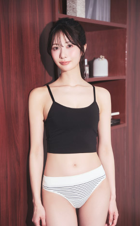 Front Hook 브라탑 노와이어 초모리 브라 SET