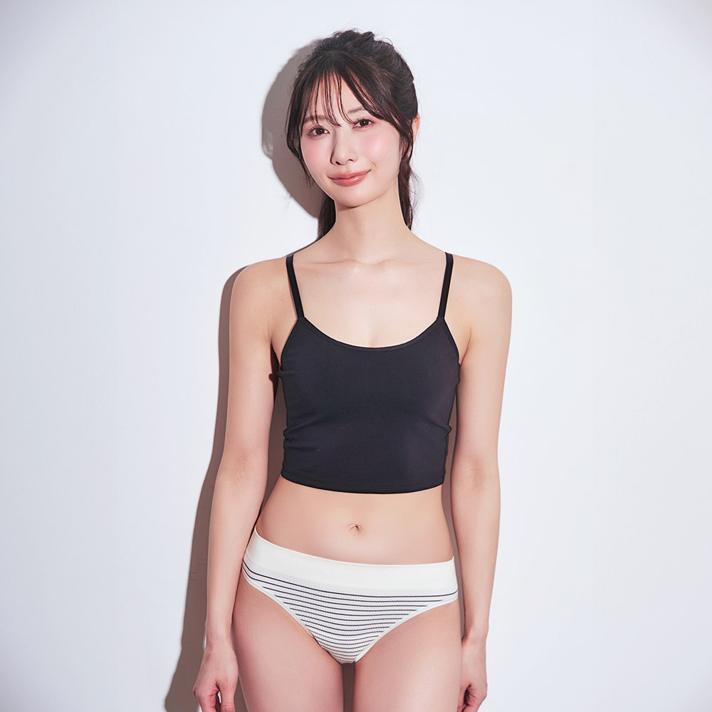 Front Hook 브라탑 노와이어 초모리 브라 SET