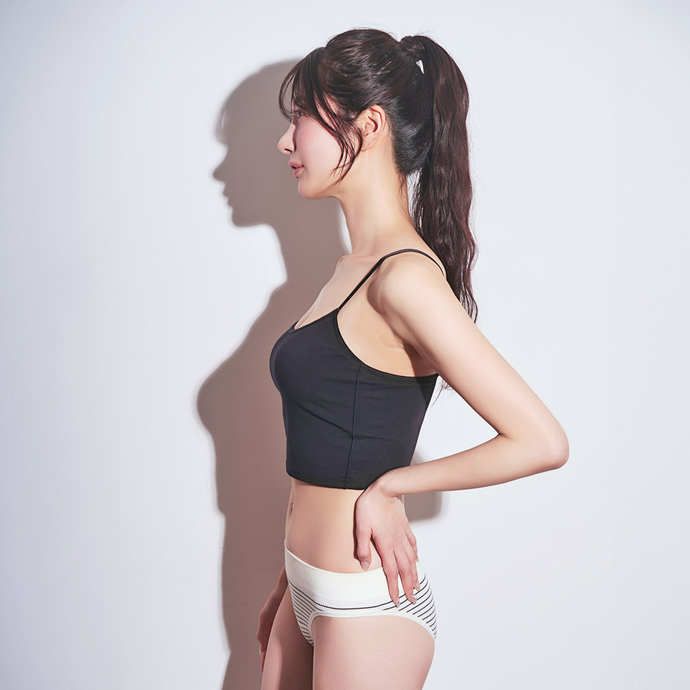 Front Hook 브라탑 노와이어 초모리 브라 SET