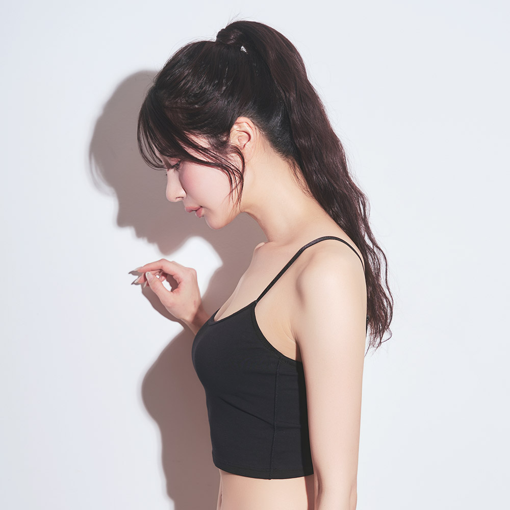 Front Hook 브라탑 노와이어 초모리 브라