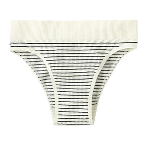 자가드 보더 하프백 팬티