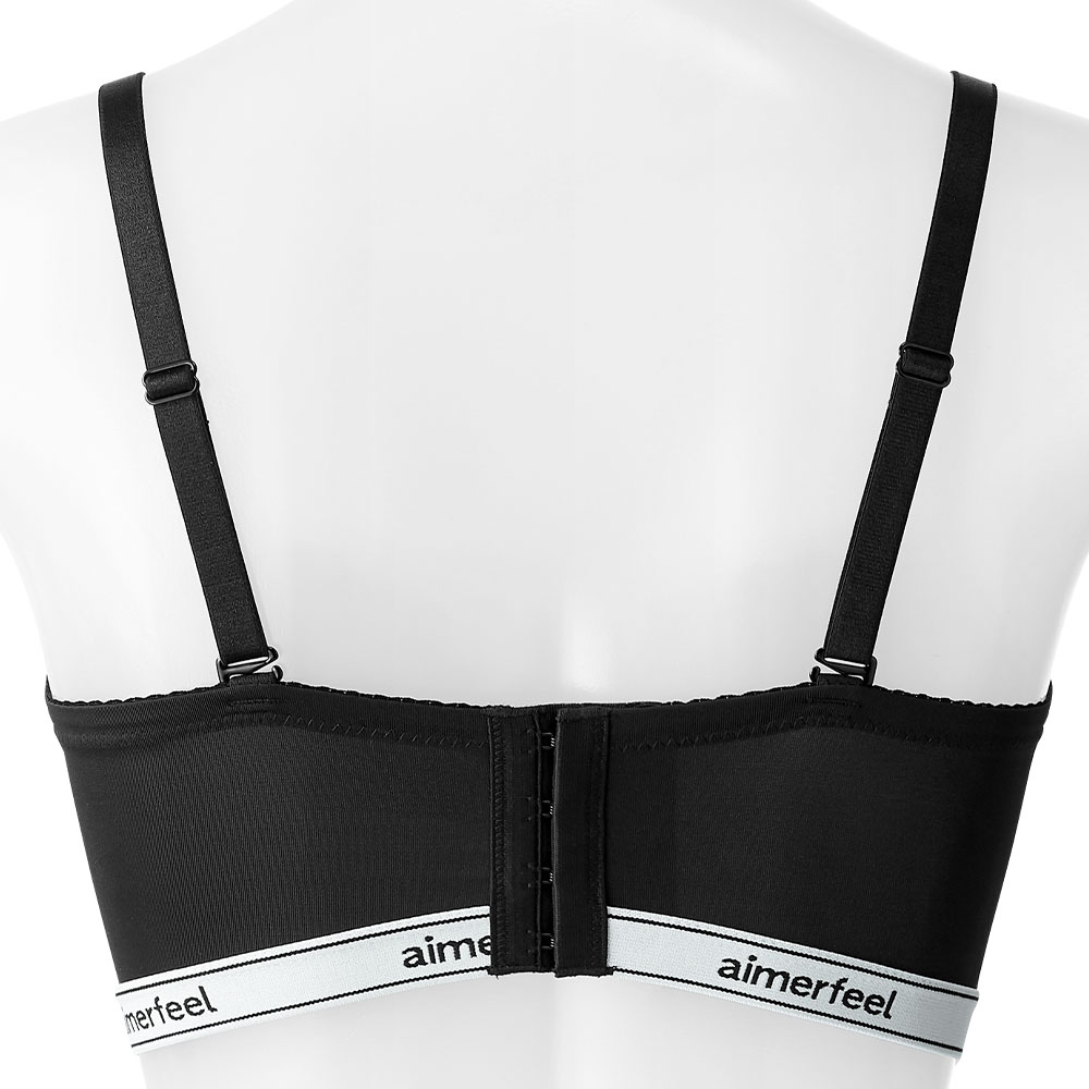 Strapless aimerfeel 하프컵 초모리 브라