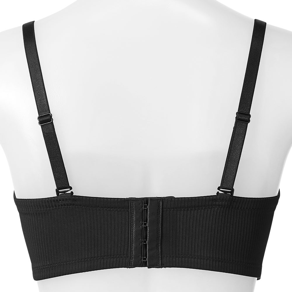 Strapless 리브 하프컵 초모리 브라