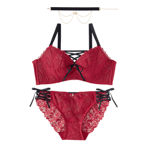 펄 초커 초모리 브라 SET