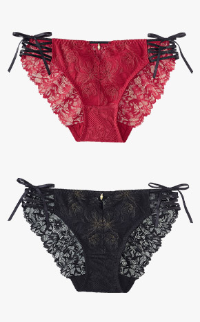 펄 초커 삼각팬티