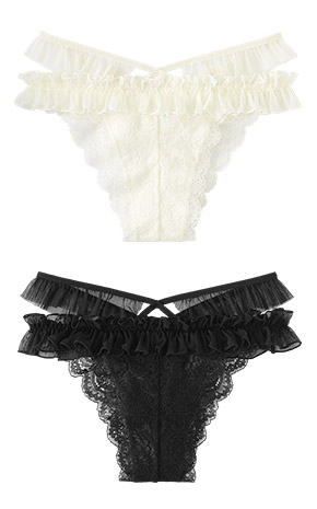 펄 드롭 하프백 팬티