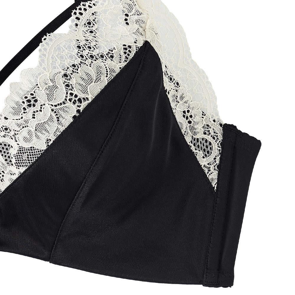 새틴 레이스 초모리 브라