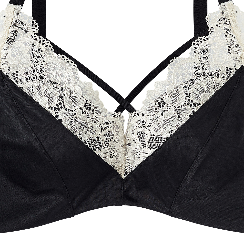새틴 레이스 초모리 브라