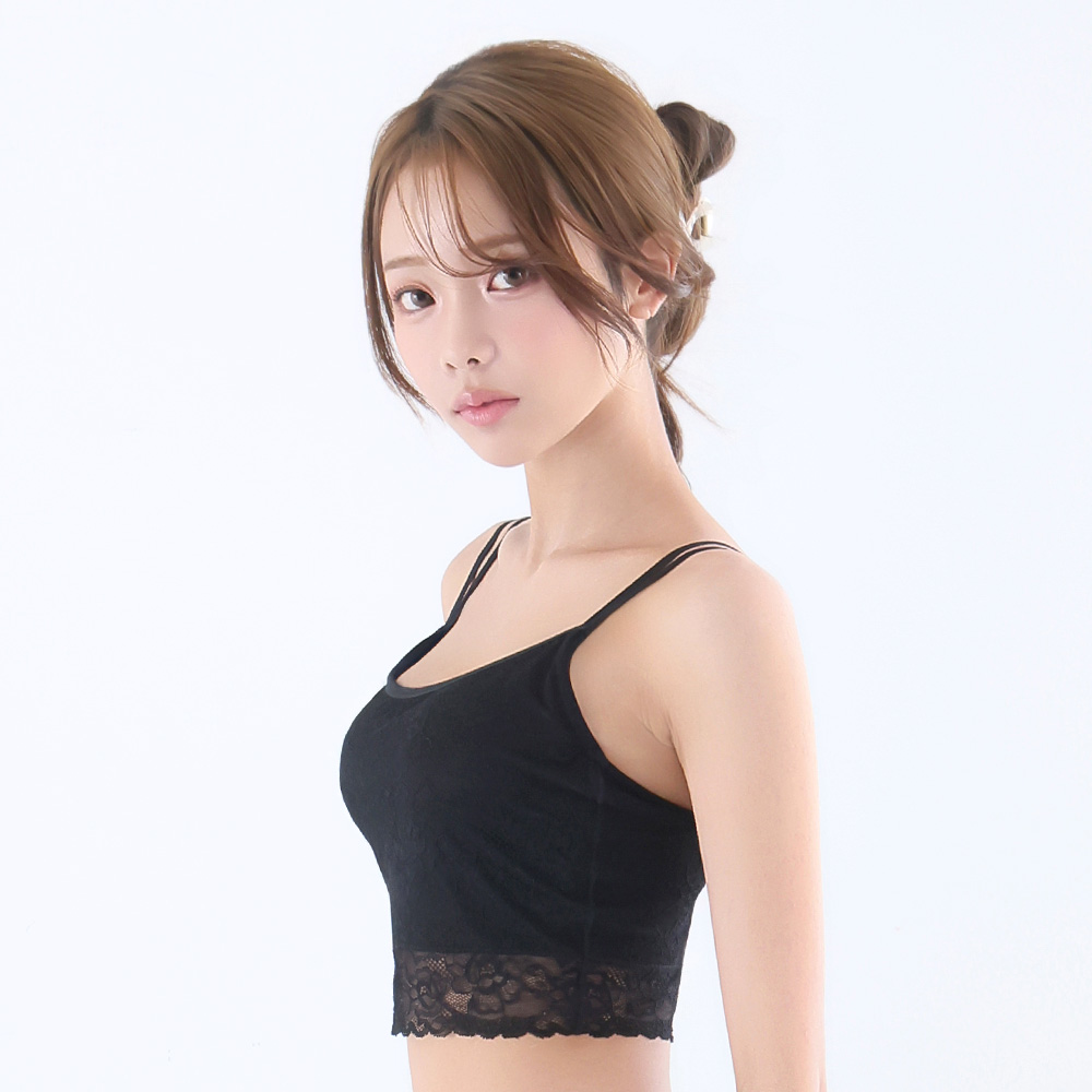 레이스 Front Hook 노와이어 초모리 브라탑