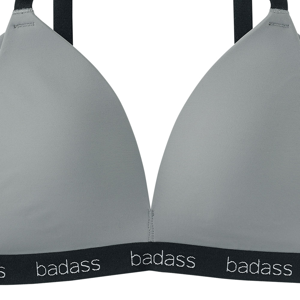 badass 크림 릴렉싱 핏 노와이어 브라
