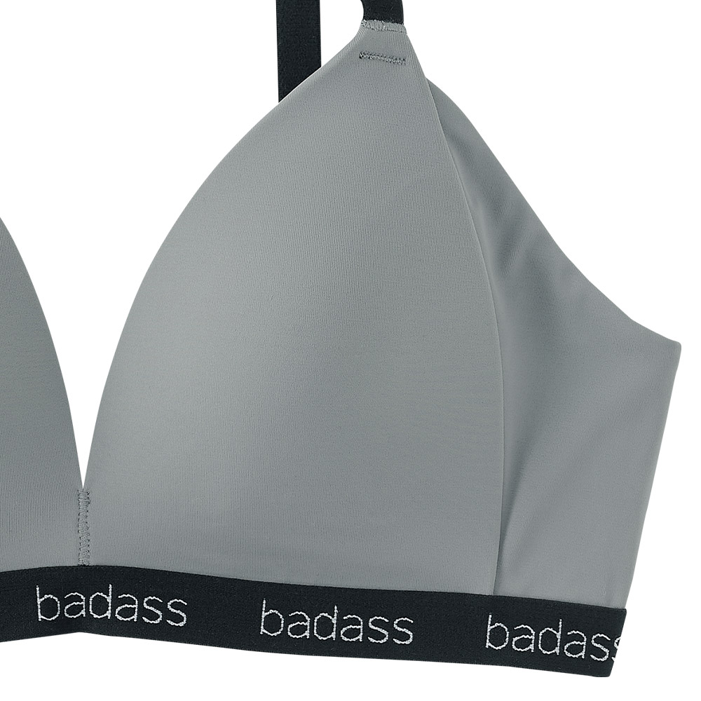 badass 크림 릴렉싱 핏 노와이어 브라