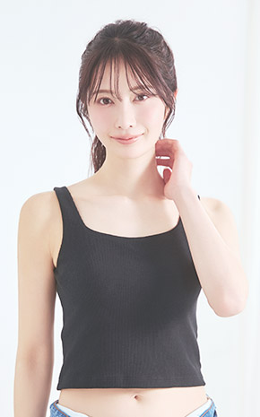 코튼 와플 노와이어 브라탑