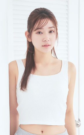코튼 와플 노와이어 브라탑