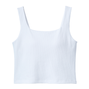 코튼 와플 노와이어 브라탑