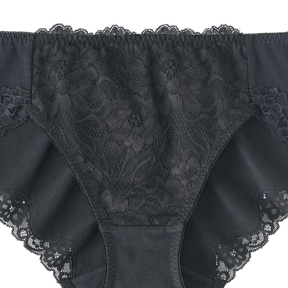 레이스 하이웨이스트 삼각팬티