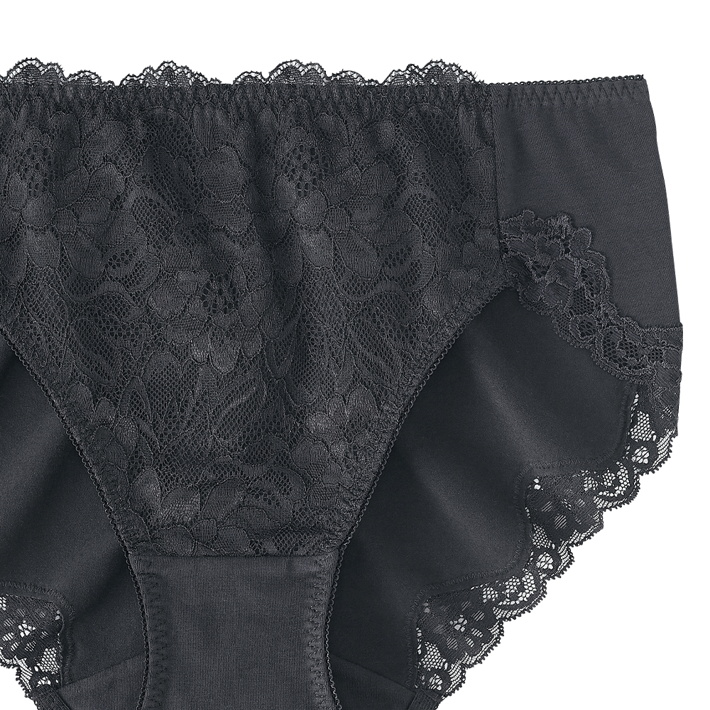 레이스 하이웨이스트 삼각팬티