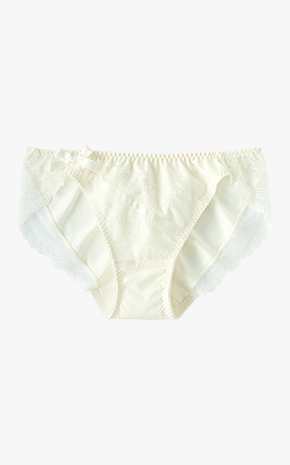 레오파드 새틴 카슈쾨르 레이스 삼각팬티