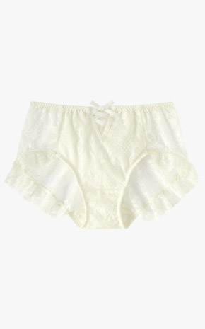 레이스업 프릴 삼각팬티