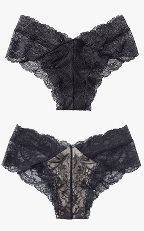 Lace 노라인 하프백 팬티