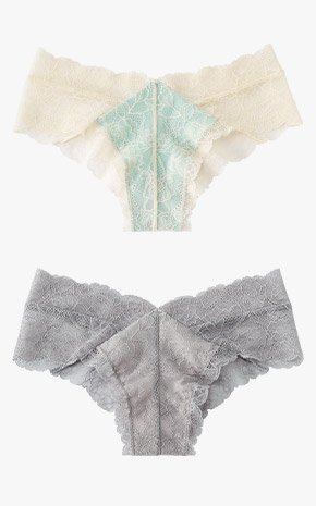 Lace 노라인 하프백 팬티
