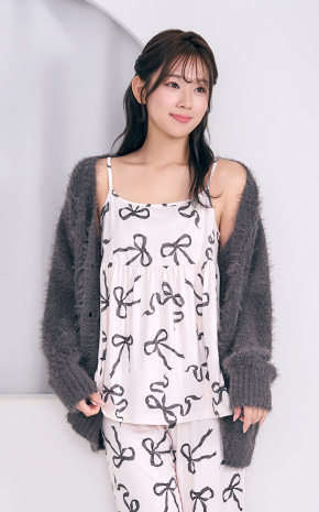 섀기 니트 리본 3종 세트