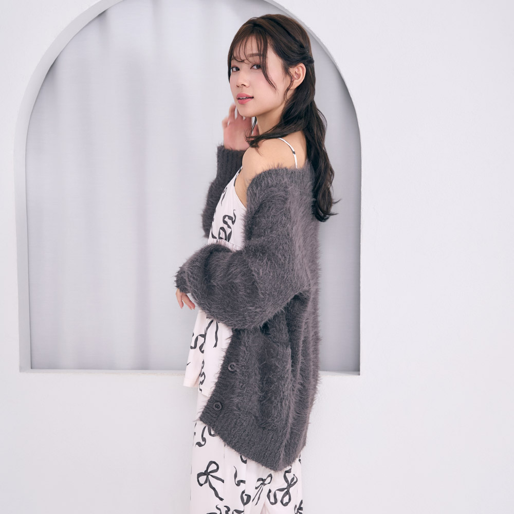 섀기 니트 리본 3종 세트