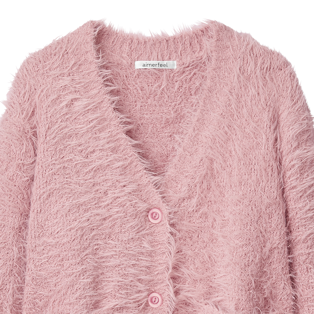 섀기 니트 리본 3종 세트