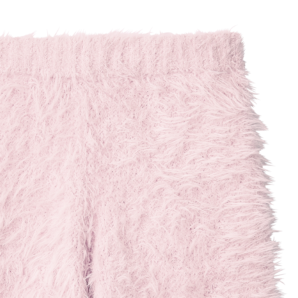 리본 섀기 니트 상하 세트