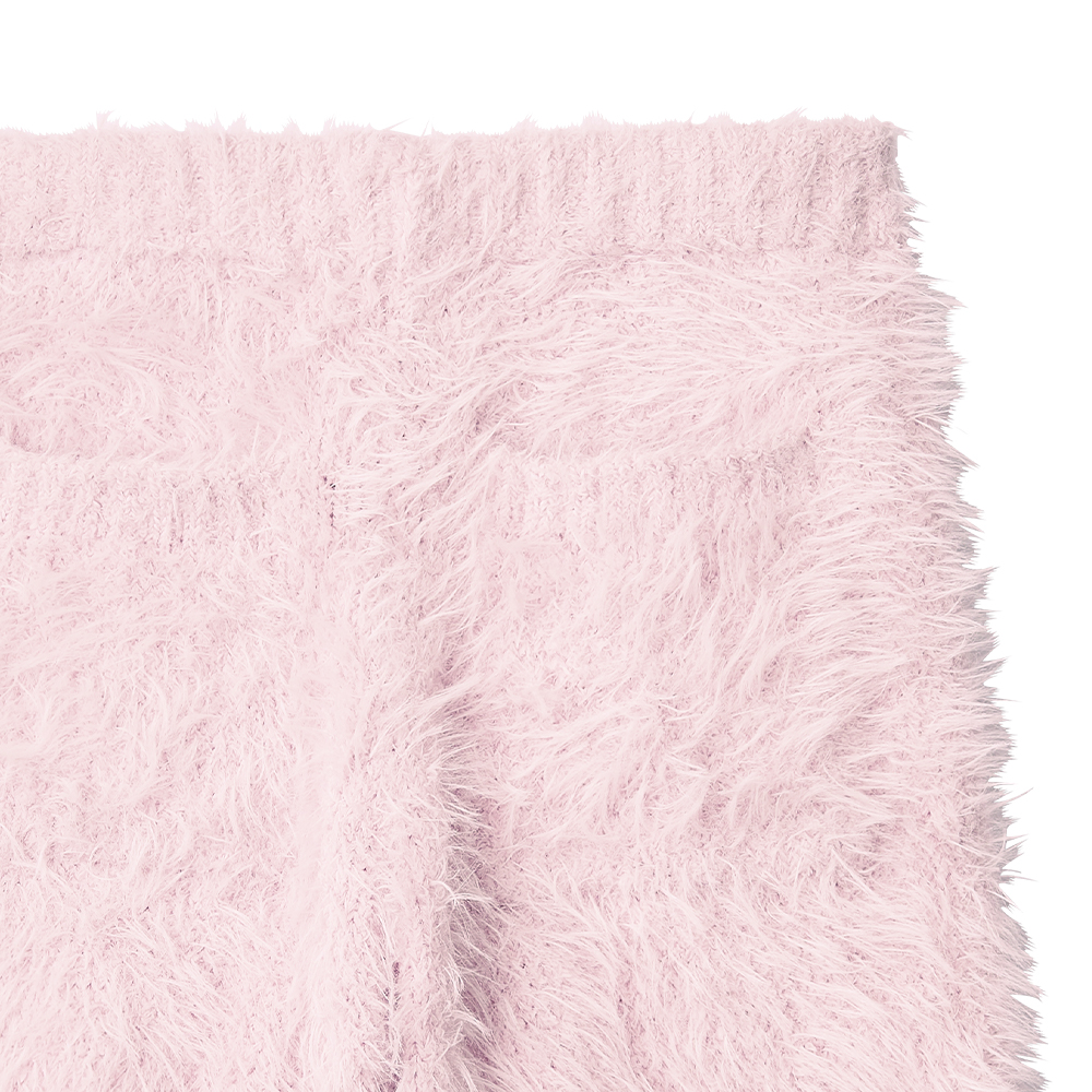 리본 섀기 니트 상하 세트