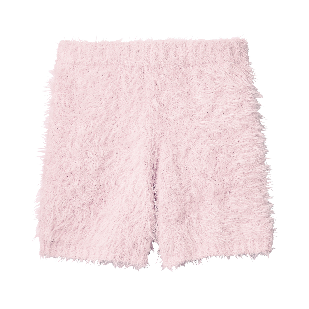 리본 섀기 니트 상하 세트