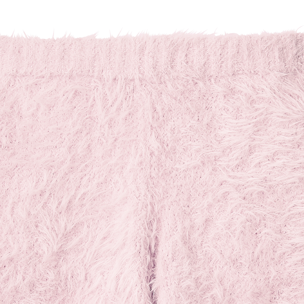 리본 섀기 니트 상하 세트