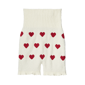 하트 패턴 니트 하라마키 팬츠