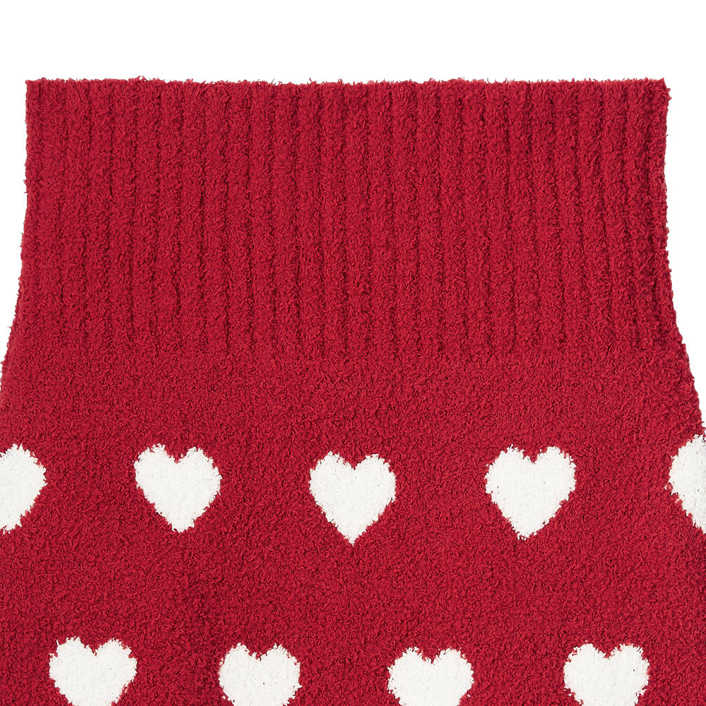 하트 패턴 니트 하라마키 팬츠