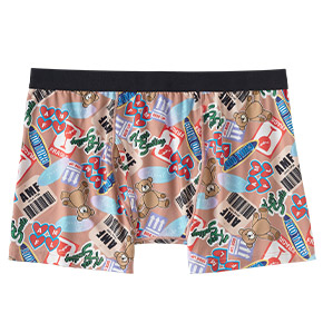 스티커 씰 패턴 맨즈 팬티