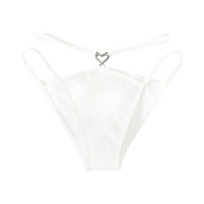 하트 실버 J 하프백 팬티