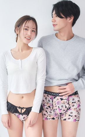 블러 플라워 Half Back 팬티