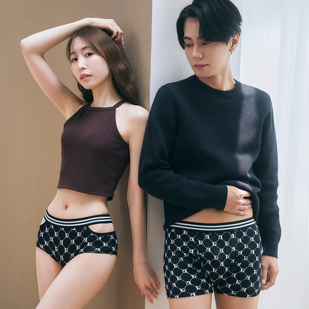 a로고 모노그램 사각팬티