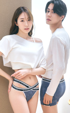 스타일리시 데님 하프백 팬티