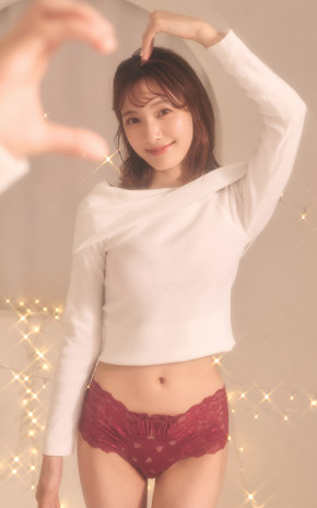 트윙클 하트 하프백 팬티