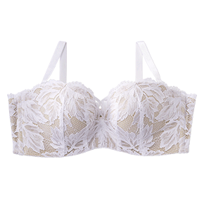 Strapless Lace Cross 하프컵 초모리 브라