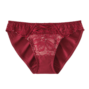 스트레치 플라워 레이스 삼각팬티
