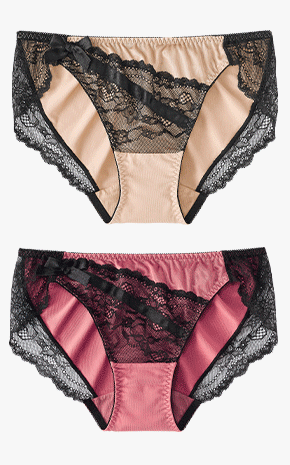 새틴 카슈쾨르 레이스 삼각팬티