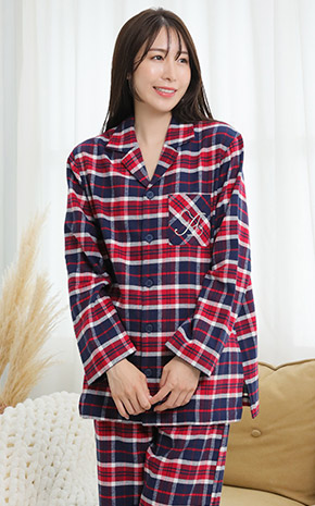 넬 셔츠 파자마 세트