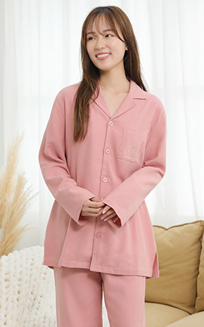 넬 셔츠 파자마 세트