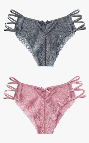 사이드 크로스 하프백 팬티