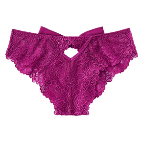 백 쉬폰 리본 하프백 팬티