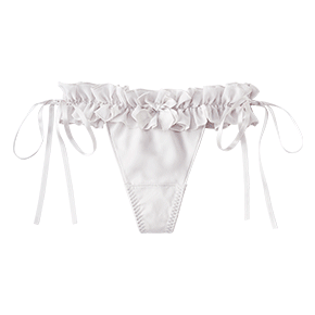 쉬폰 프릴 스트링 T팬티